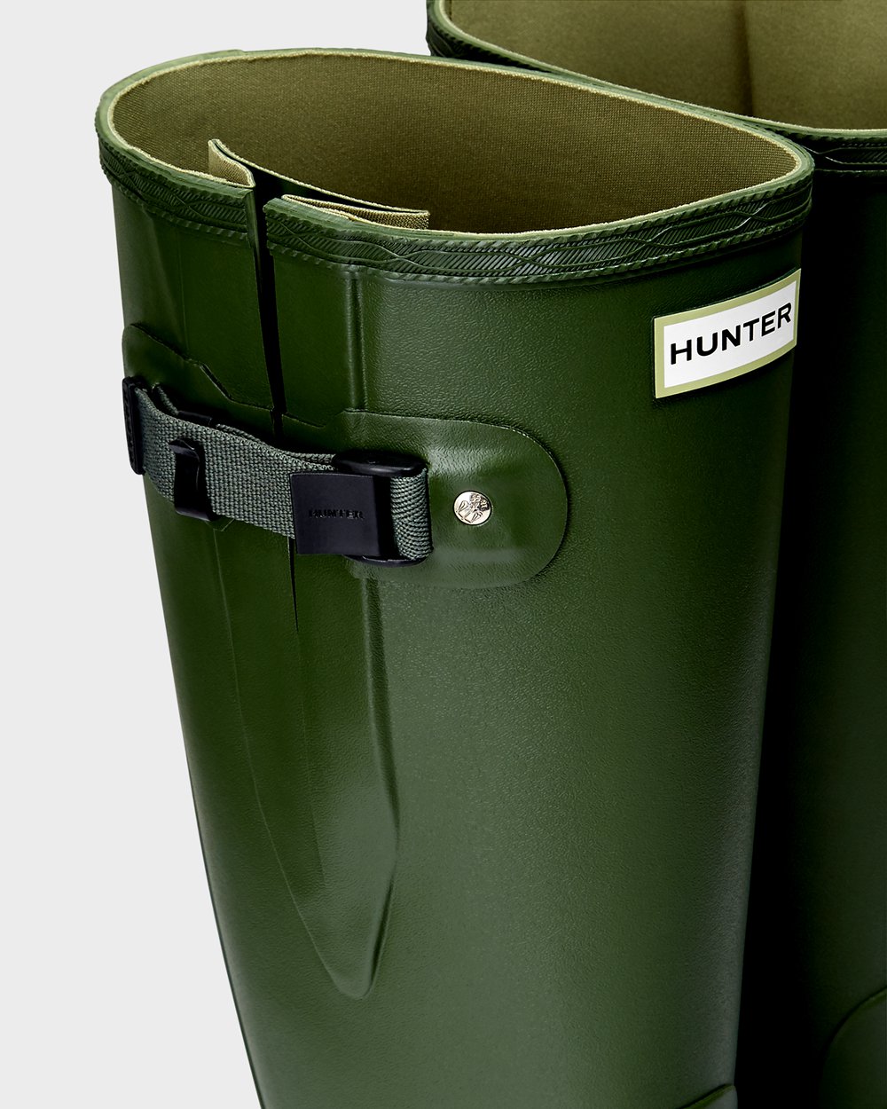 Hunter Norris Field Wide Fit Rain Boots - For Sale Cheap Womens Green - NLSEFQ837